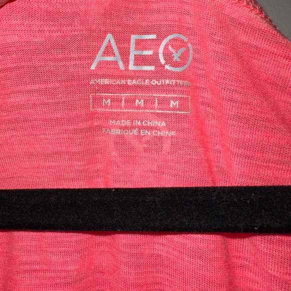 Women's American Eagle Outfitters Shirt, Neon Pink, Size M AEO Athletic Mesh - Picture 11 of 11